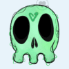 Green skull