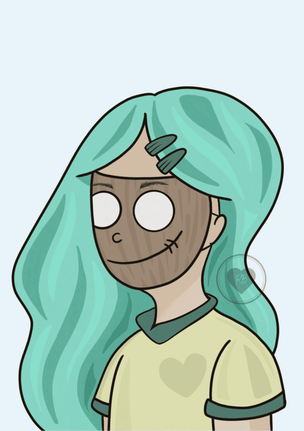 The masked girl The masked girl