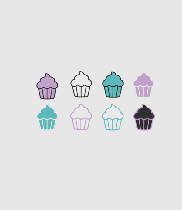 Cupcake multicolore Cupcake multicolore