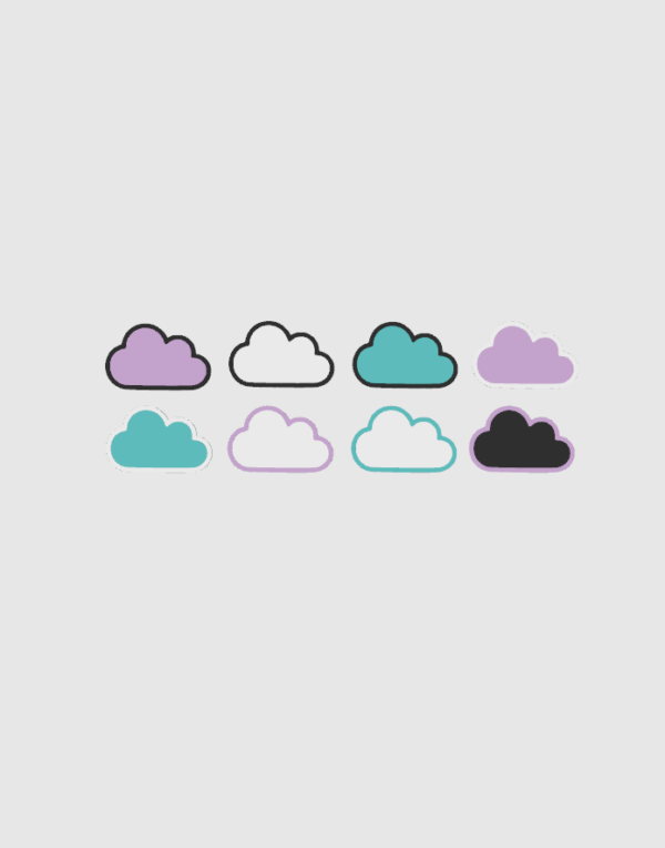 Nuage multicolore Nuage multicolore